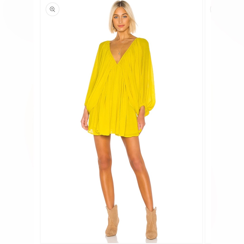 Tula Rosa Nola dress in vibrant yellow, EUC